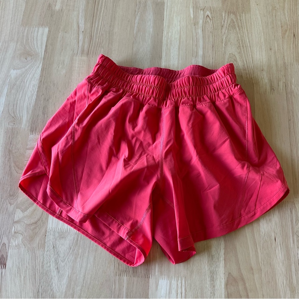 Lululemon Track Shorts in Faded Red